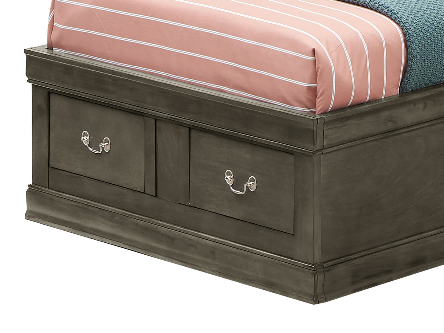 Glory Furniture - Louis Phillipe - Bookcase Storage Bed