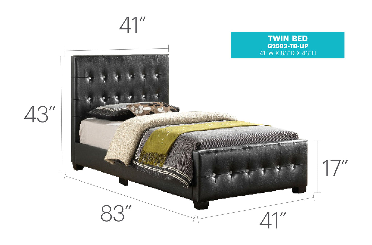 Glory Furniture - Diamond - Bed