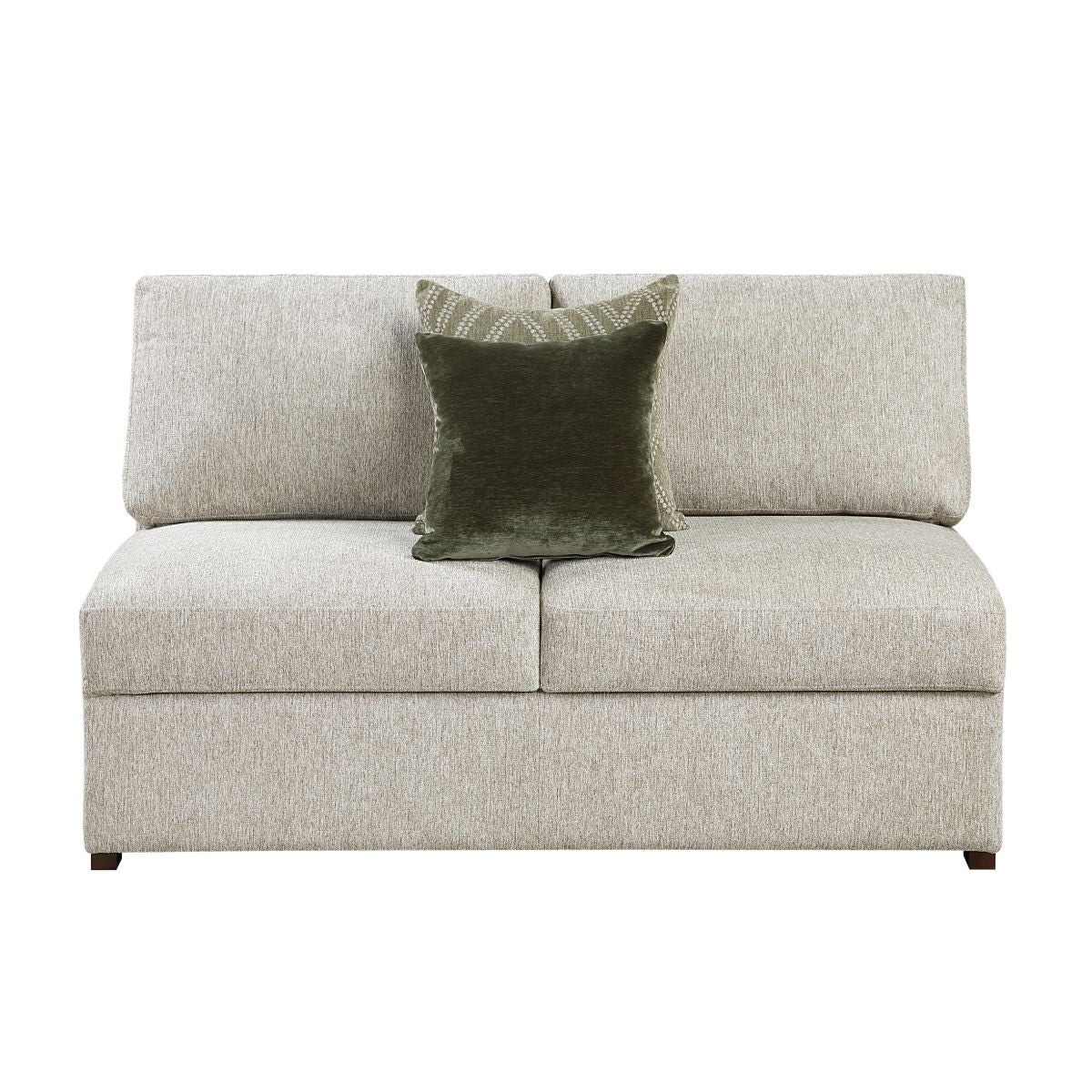 Isla 5-Piece Sectional with Reversible Chaise, Pull-out Bed, Hidden Storage and Click Motion Back