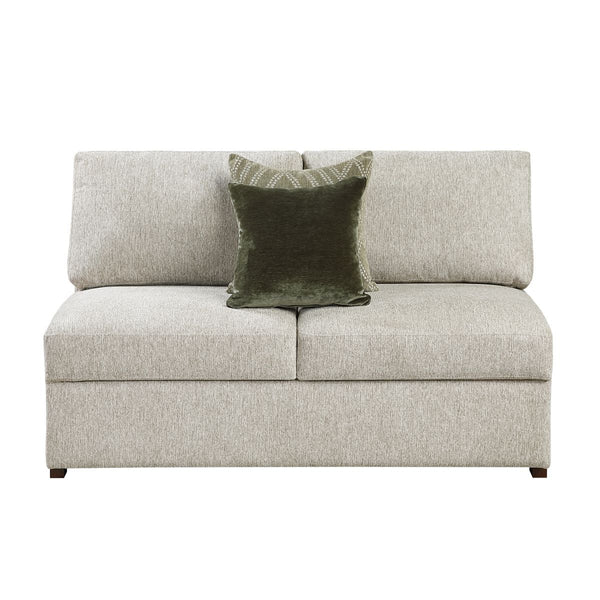 Isla 5-Piece Sectional with Reversible Chaise, Pull-out Bed, Hidden Storage and Click Motion Back