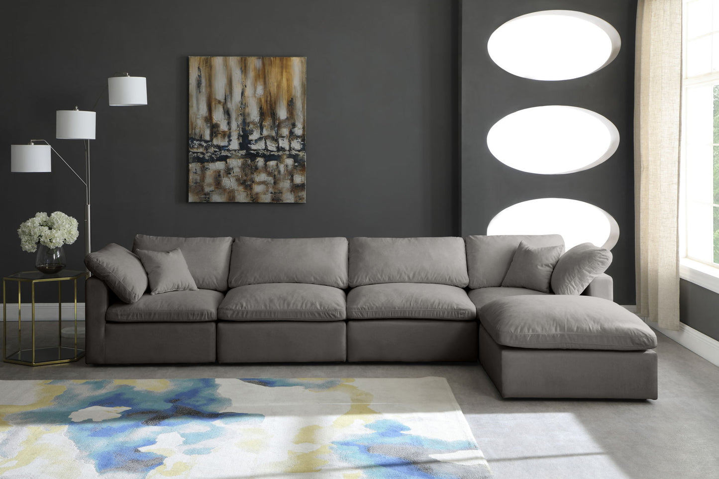 Plush - 5 Piece Modular Sectional