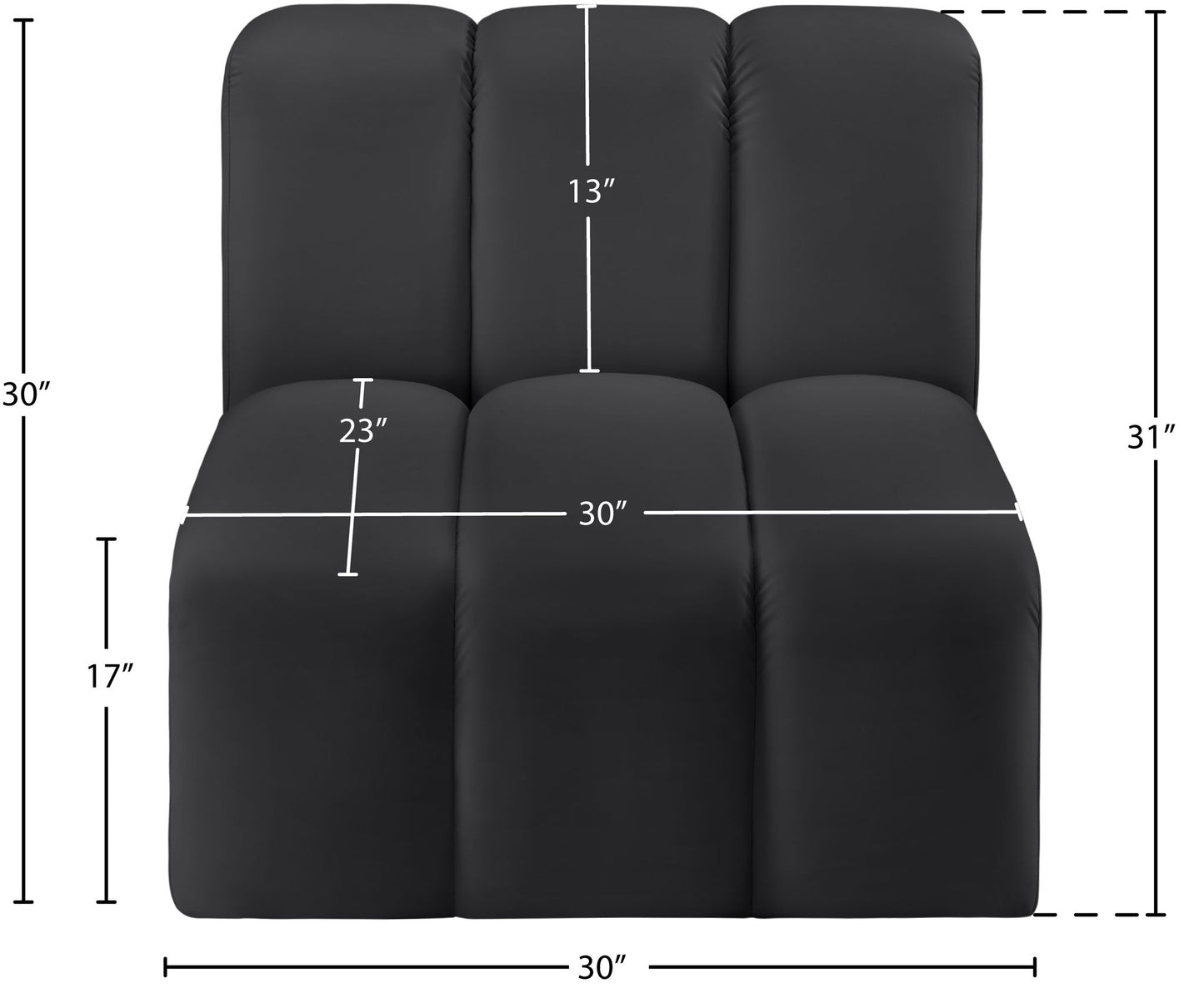 Arc - Faux Leather Straight Chair