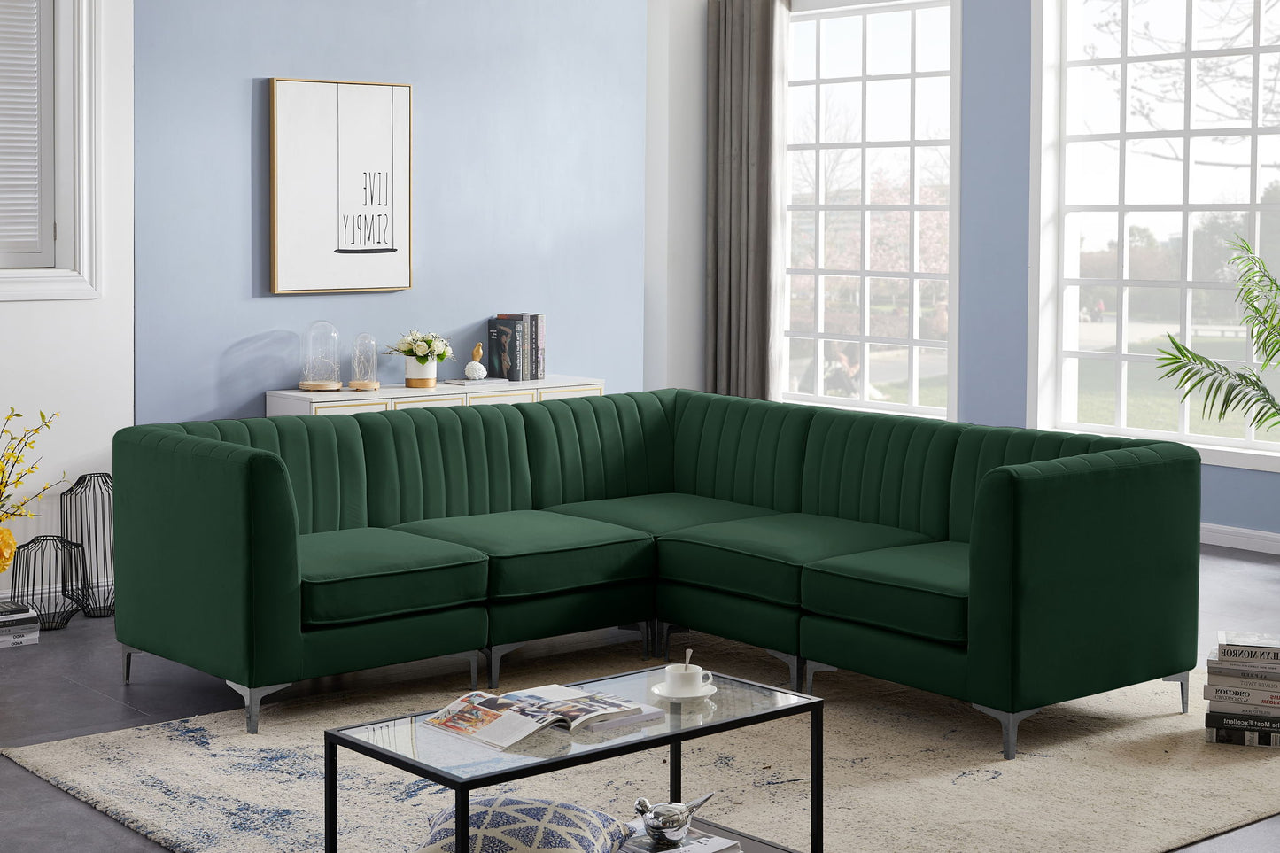 Alina - 5 Piece Modular Corner Sectional