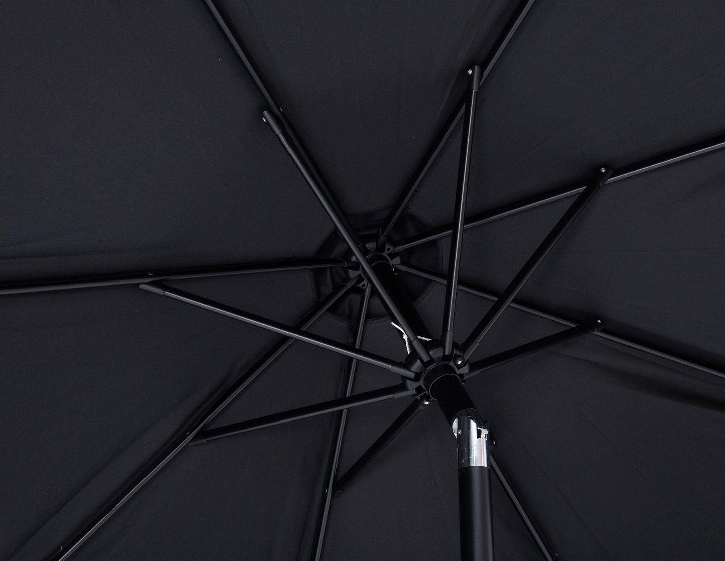 Amalfi - Patio Umbrella - White Base / Black Pole