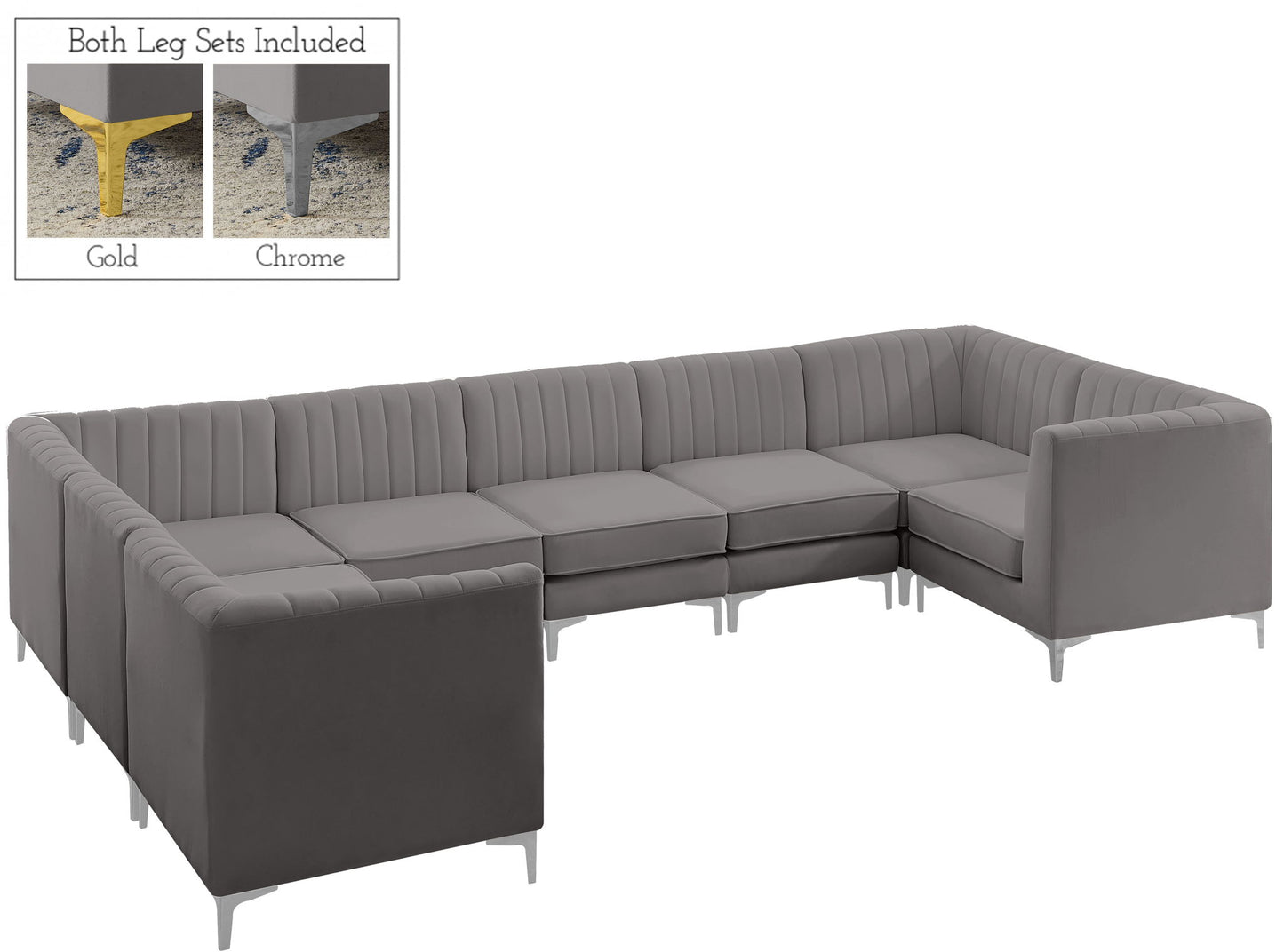 Alina - 8 Piece Modular U-Shaped Sectional