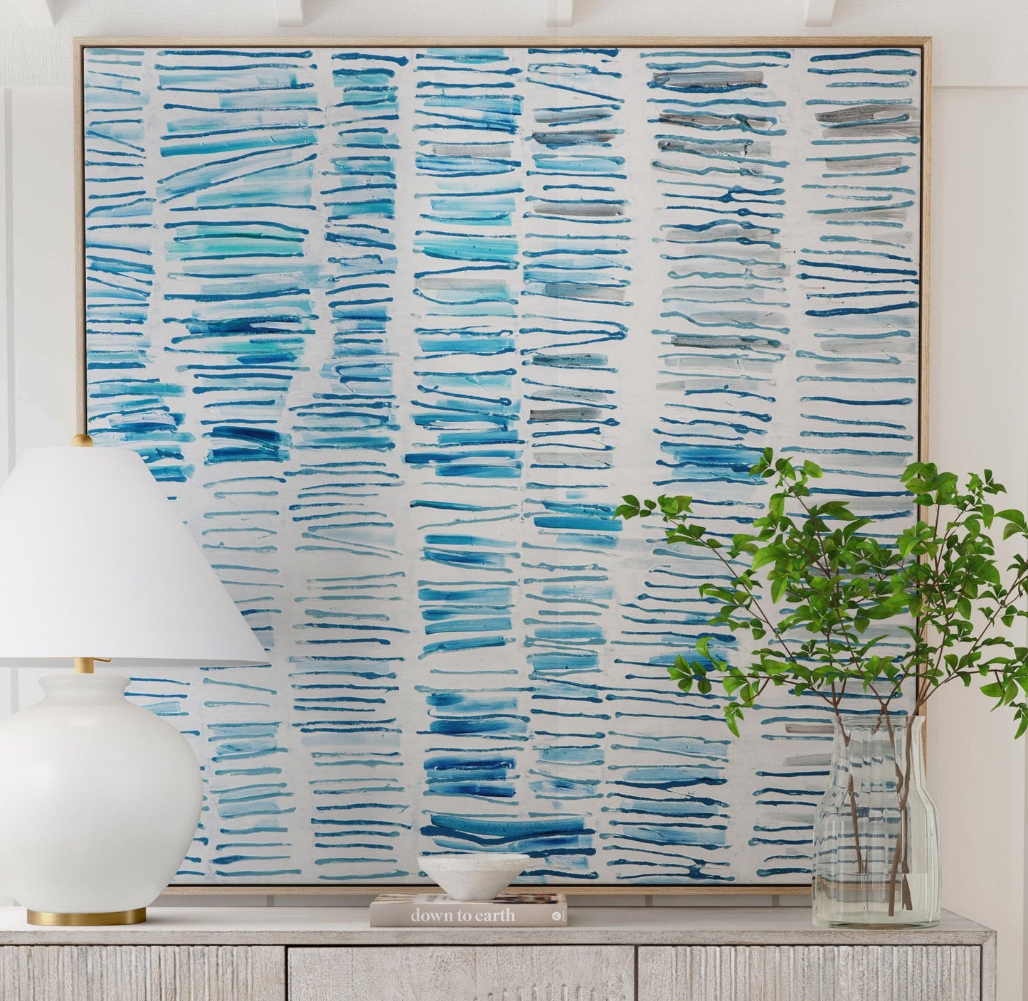 Blue Gail Canvas Art - Light Blue