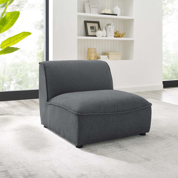 Comprise Armless Chair - Charcoal