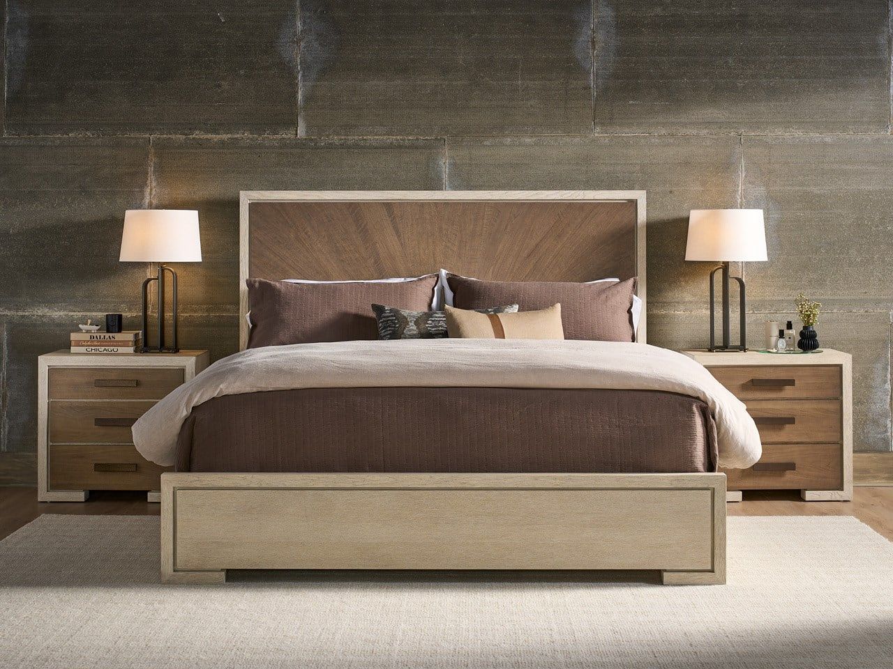 Modern / Mist & Veil - Panel Bed