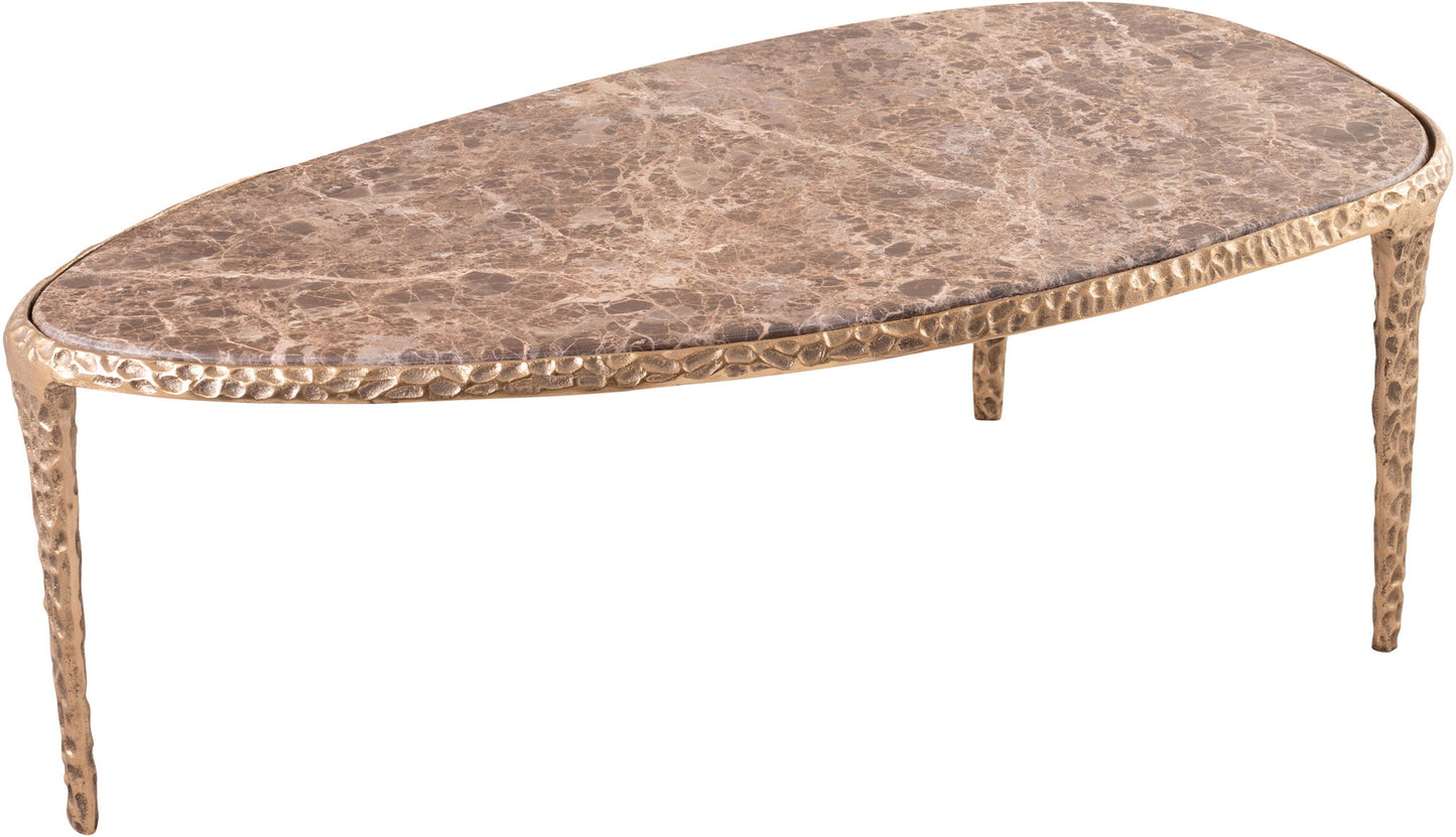 Gild - Aluminum Base And Genuine Marble Top Table