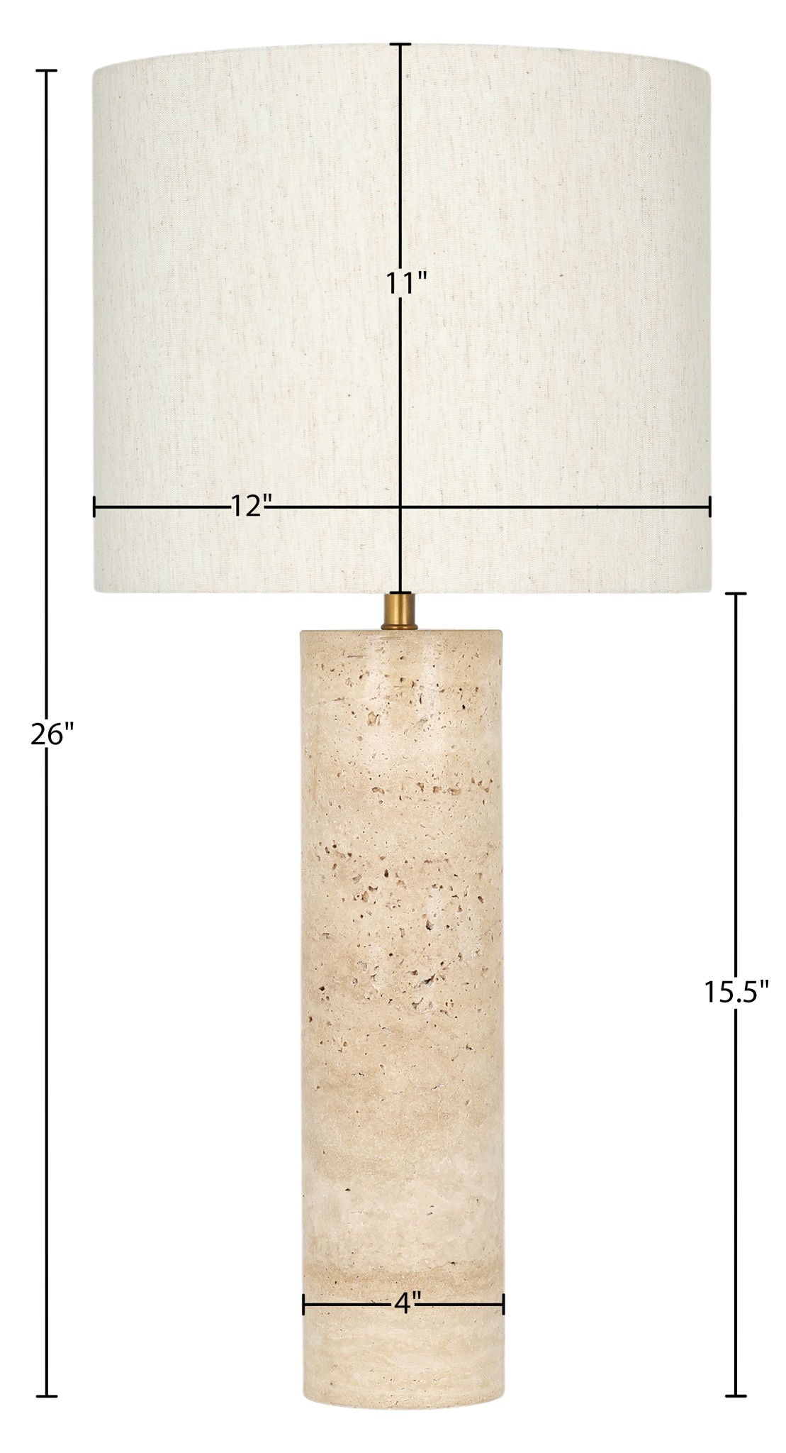Titan -  Textured Fabric Table Lamp