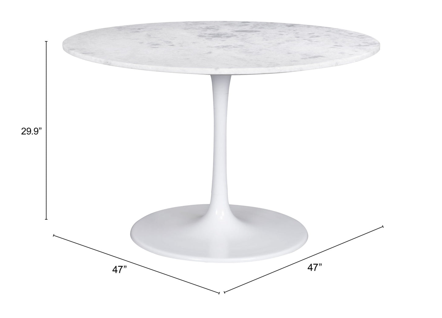 Phoenix - Dining Table - White