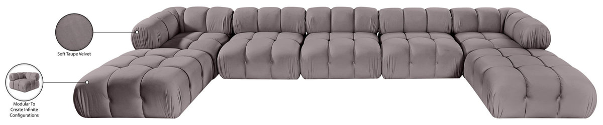 Orin - 7 Piece Modular Sectional (3 Modular Chairs, 2 Corner Chairs & 2 Ottomans)
