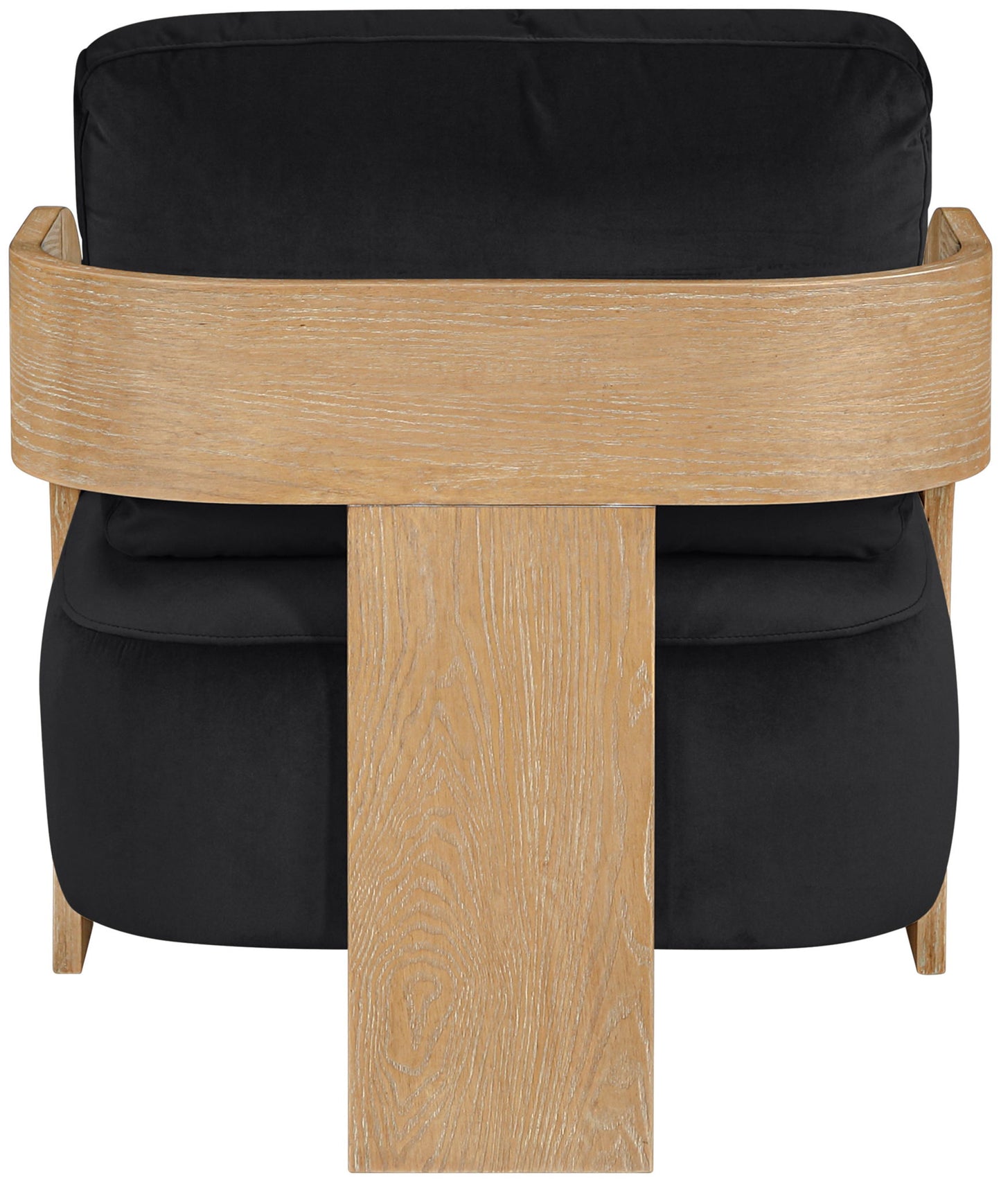 Cedra - Velvet Performance Fabric Upholstered Accent Chair - Natural Frame