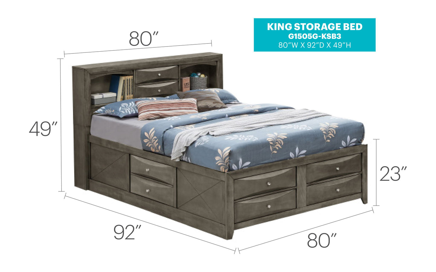 Glory Furniture - Marilla - Storage Bed