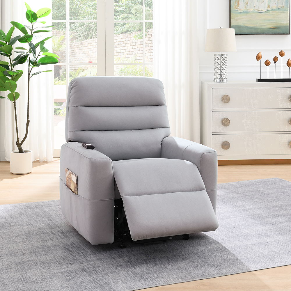 Freddie - Power Motion Recliner With Lift - Gray