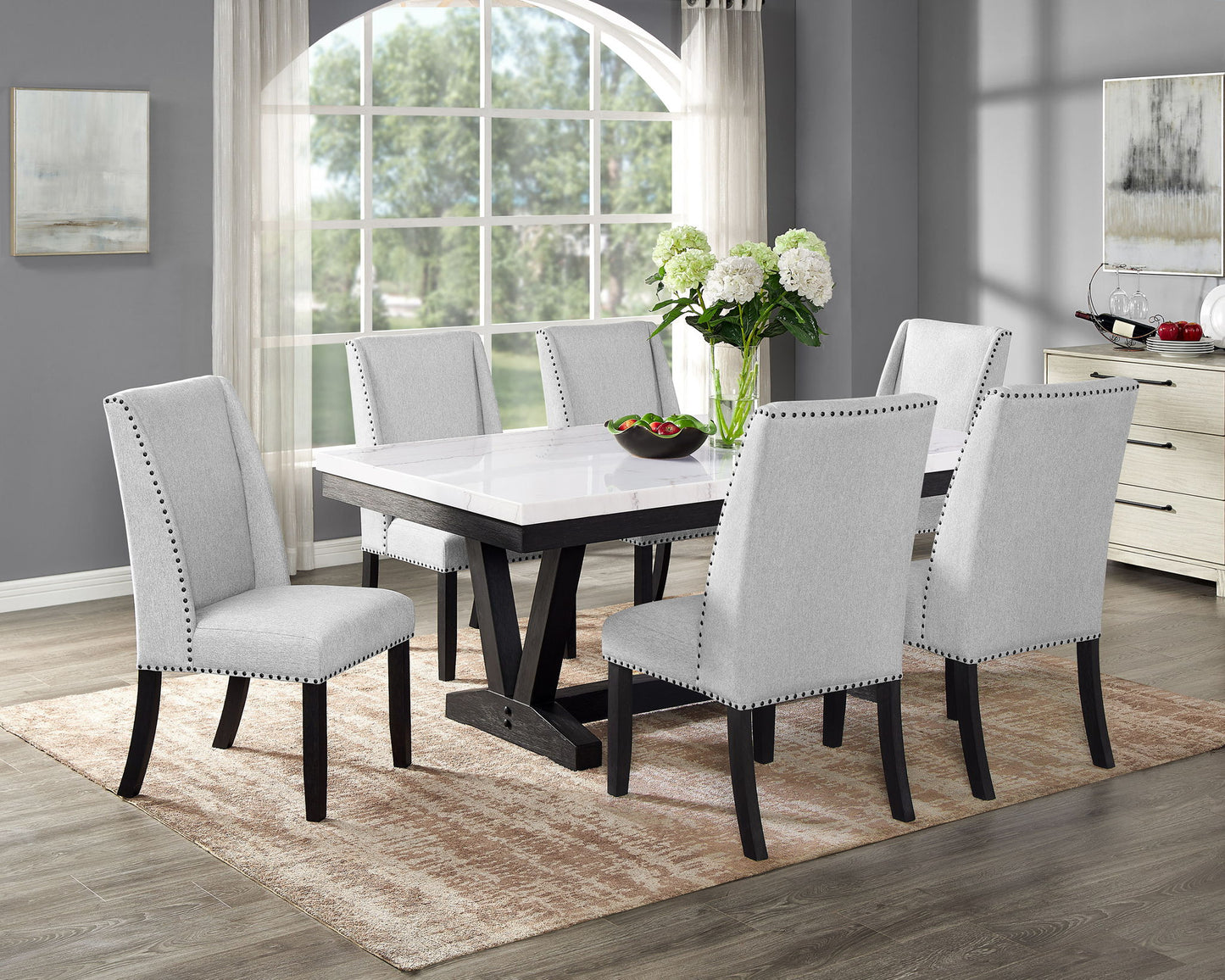Varley - Dining Room Set With Wing Chairs