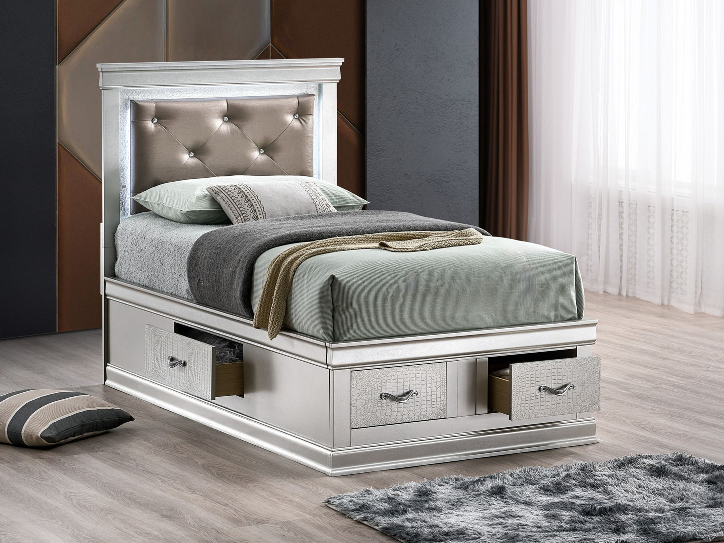 Glory Furniture - Lorana - Storage Bed