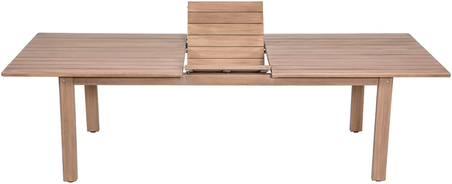 Newport - Acacia Wood 86.75" / 108" Outdoor Patio Dining Table - Natural