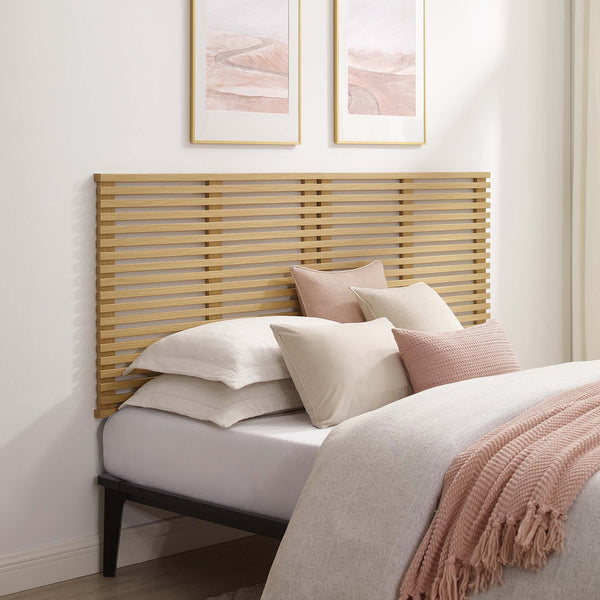 Render Wall Mount Headboard - King, Oak