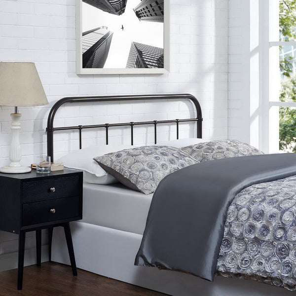 Serena Steel Headboard - Full, Brown