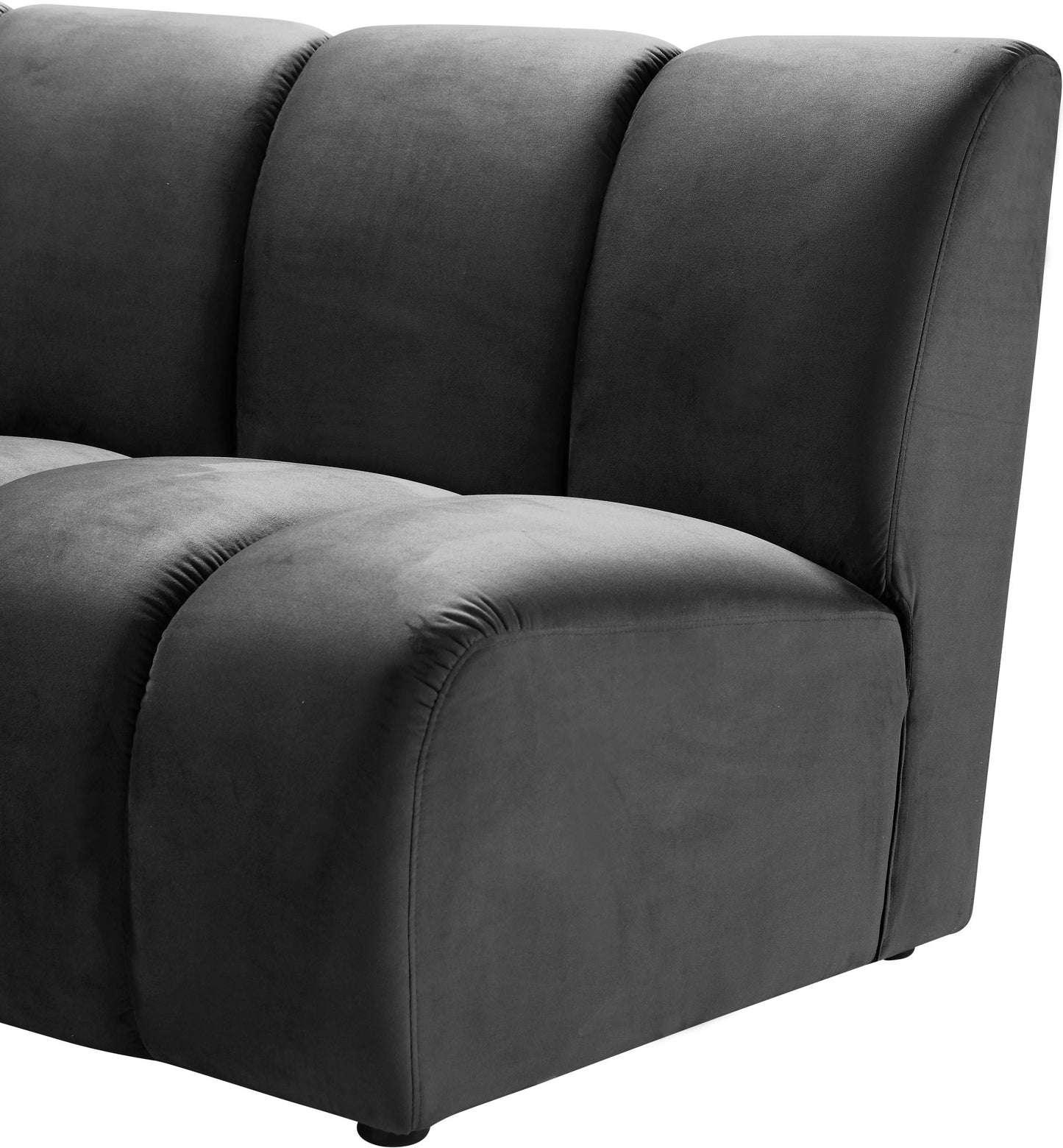 Infinity - 2 Piece Velvet Modular Sectional