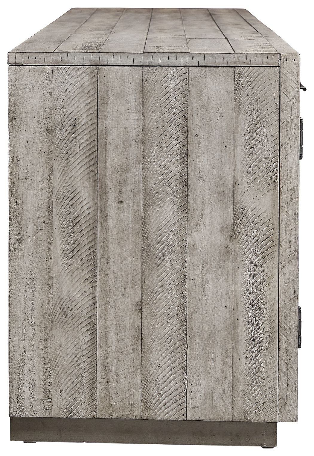 Naydell - XL TV Stand w/Fireplace Option - Gray