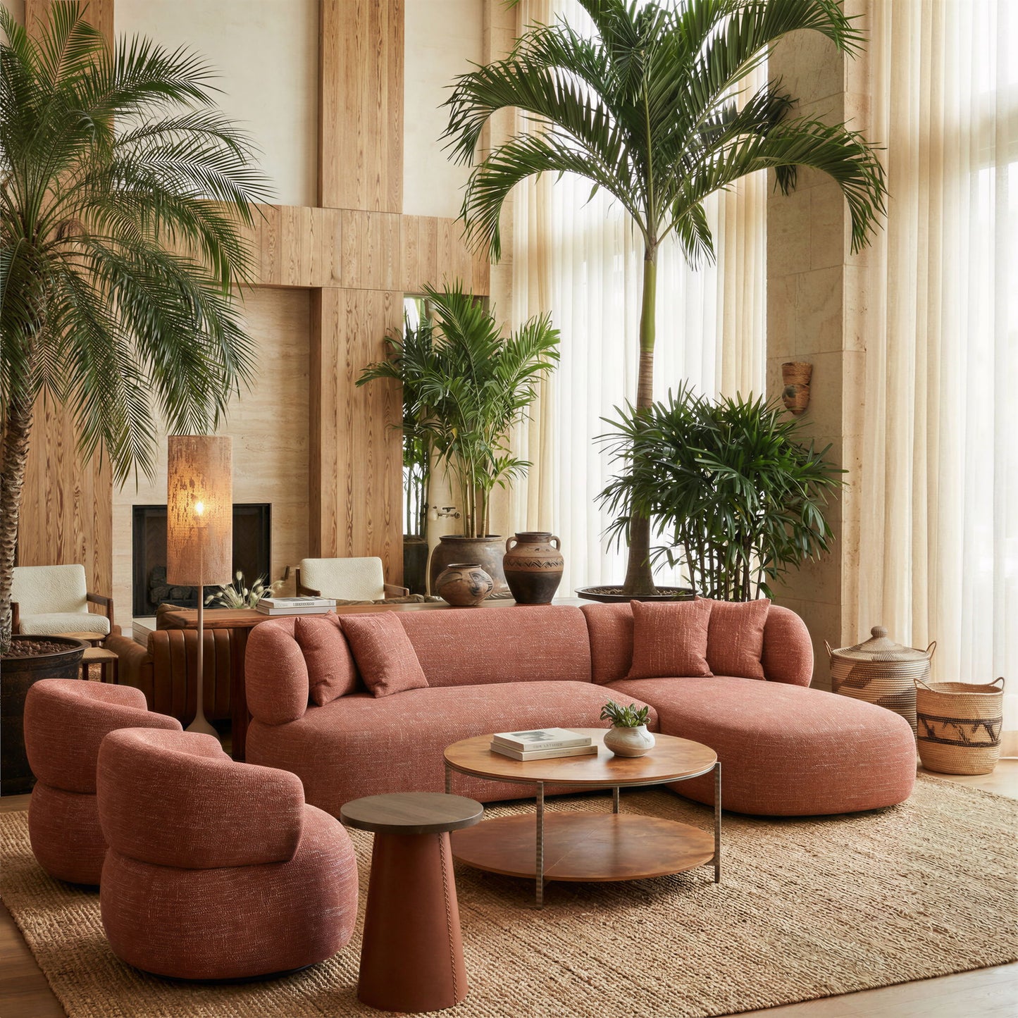 Buff - Floor Lamp - Taupe
