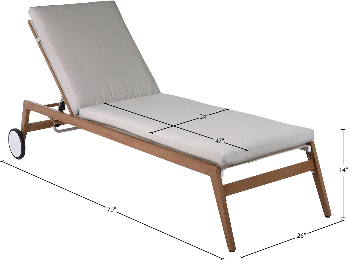 Maui - Water Resistant Outdoor Patio Lounger
