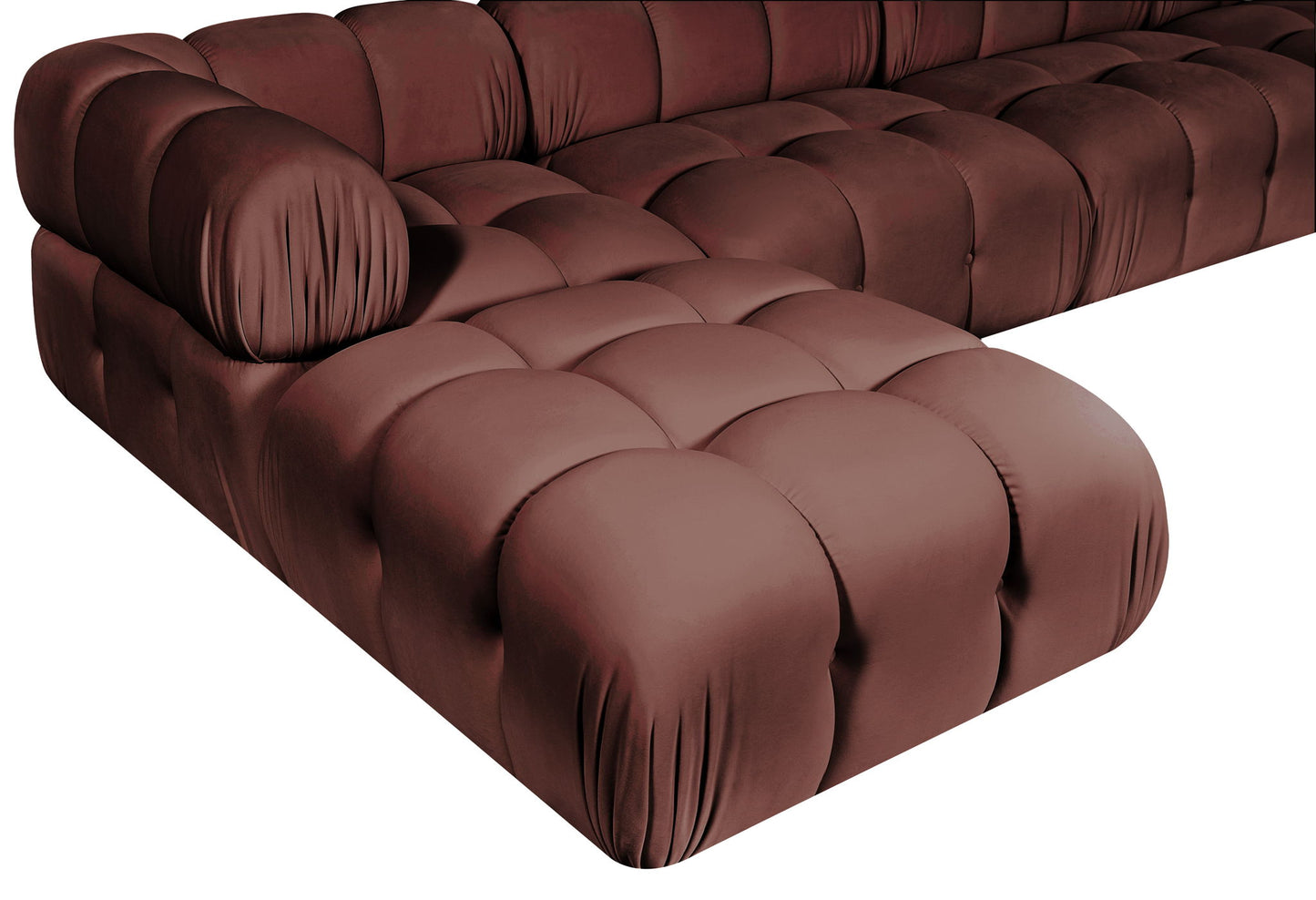 Orin - Fabric Velvet 5 Piece Modular Sectional