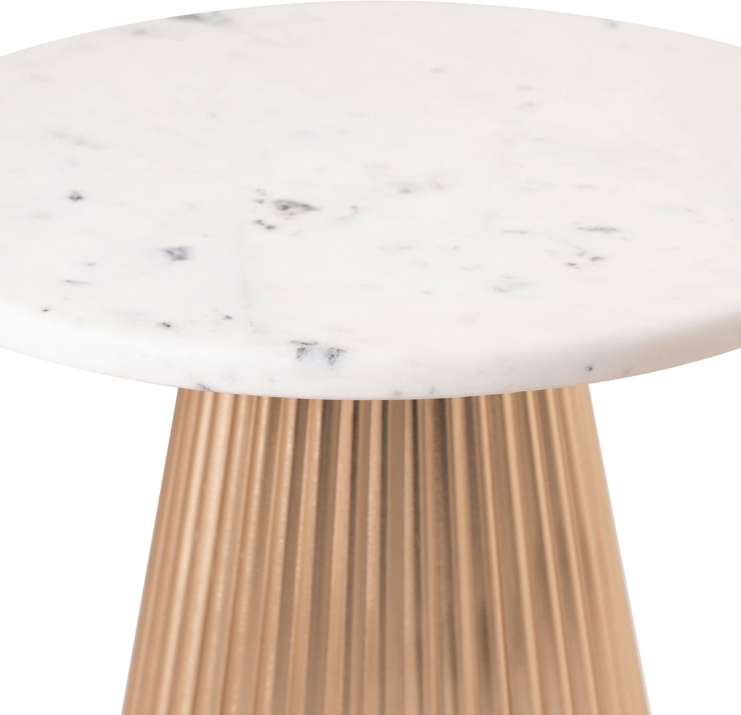 Cindra - Genuine Marble Top And Iron Base Table