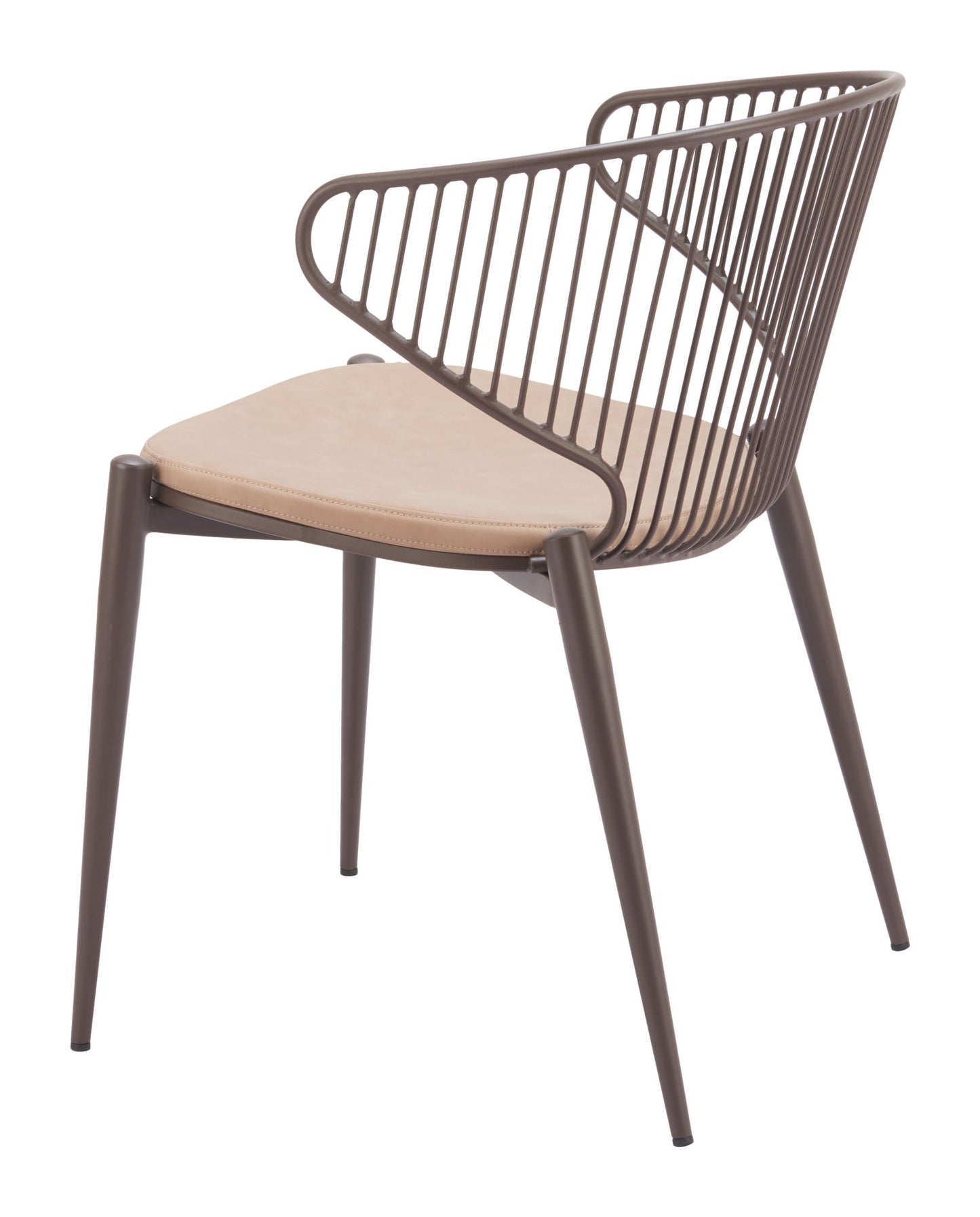 Silues - Dining Chair (Set of 2) - Taupe / Brown