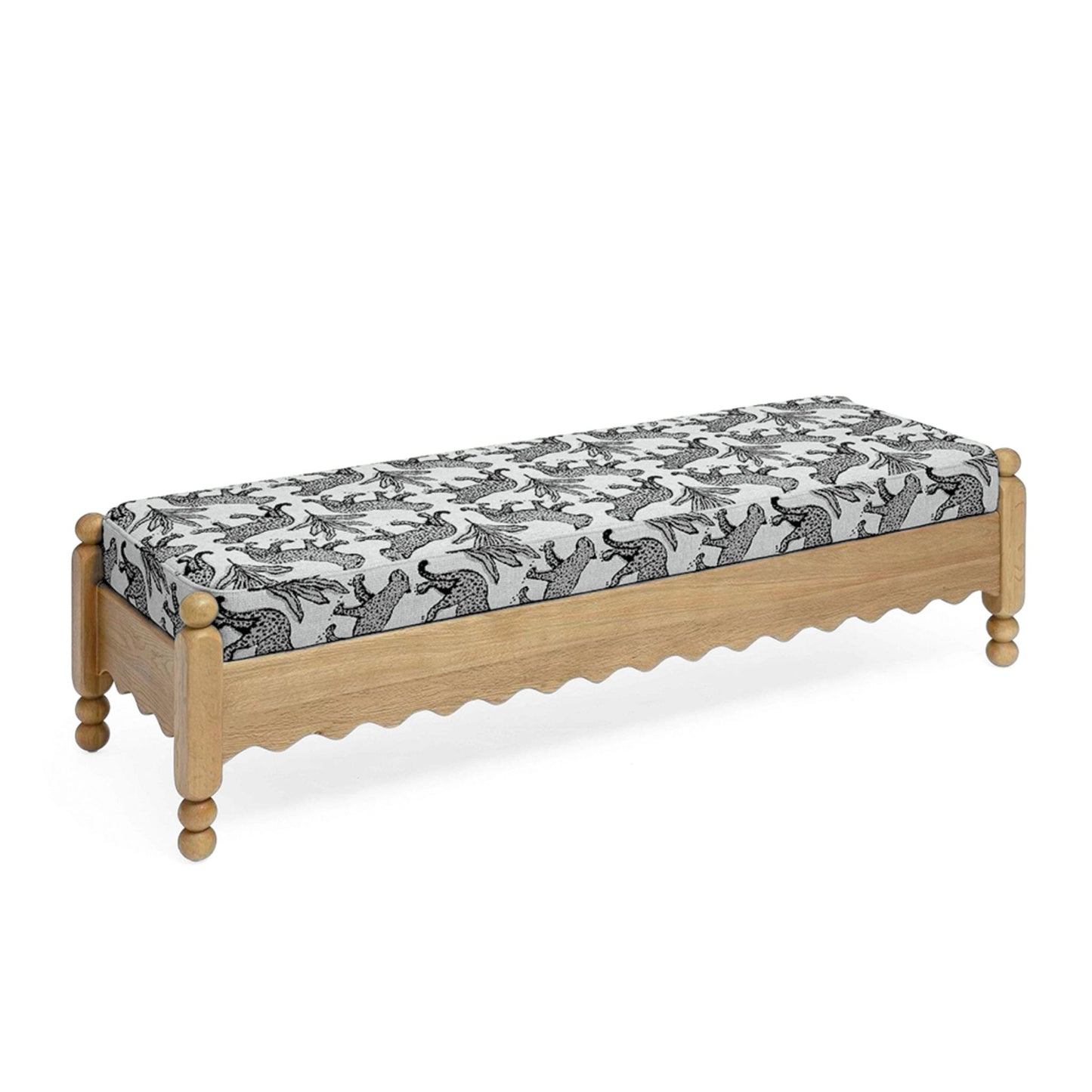Thelma - Leopard Jacquard Bench