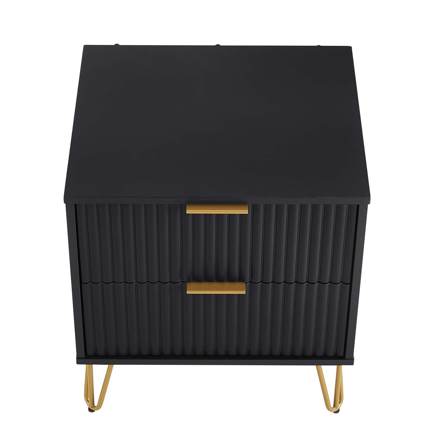 Manhattan Dumbo - Fluted 2-Drawer Nightstand