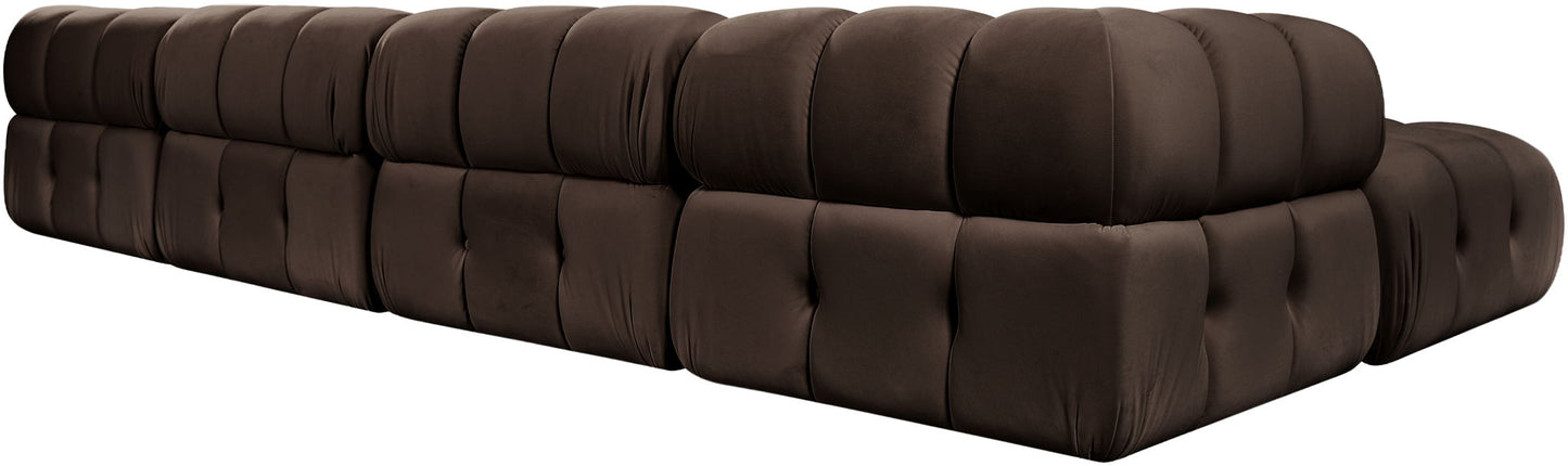 Orin - Velvet 6 Piece Modular Double Chaise Sectional