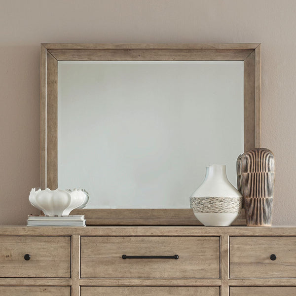 Proximity Place - Landscape Mirror - Barley Buff