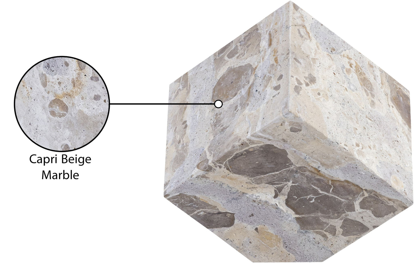 Block - Marble Decorative Cube