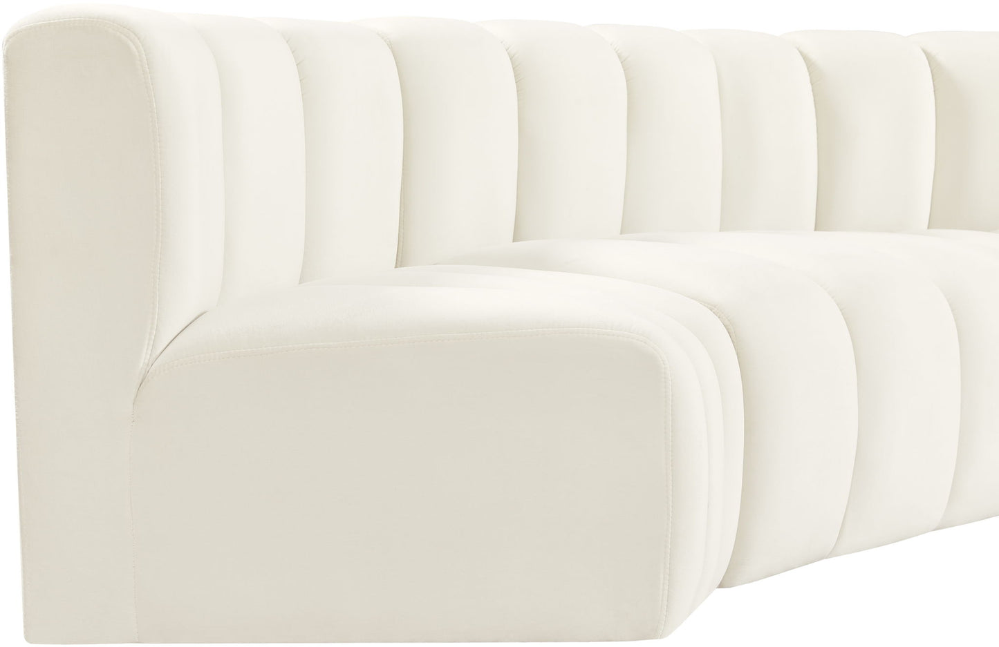 Arc - Velvet 6 Piece U-Shaped Modular Sofa