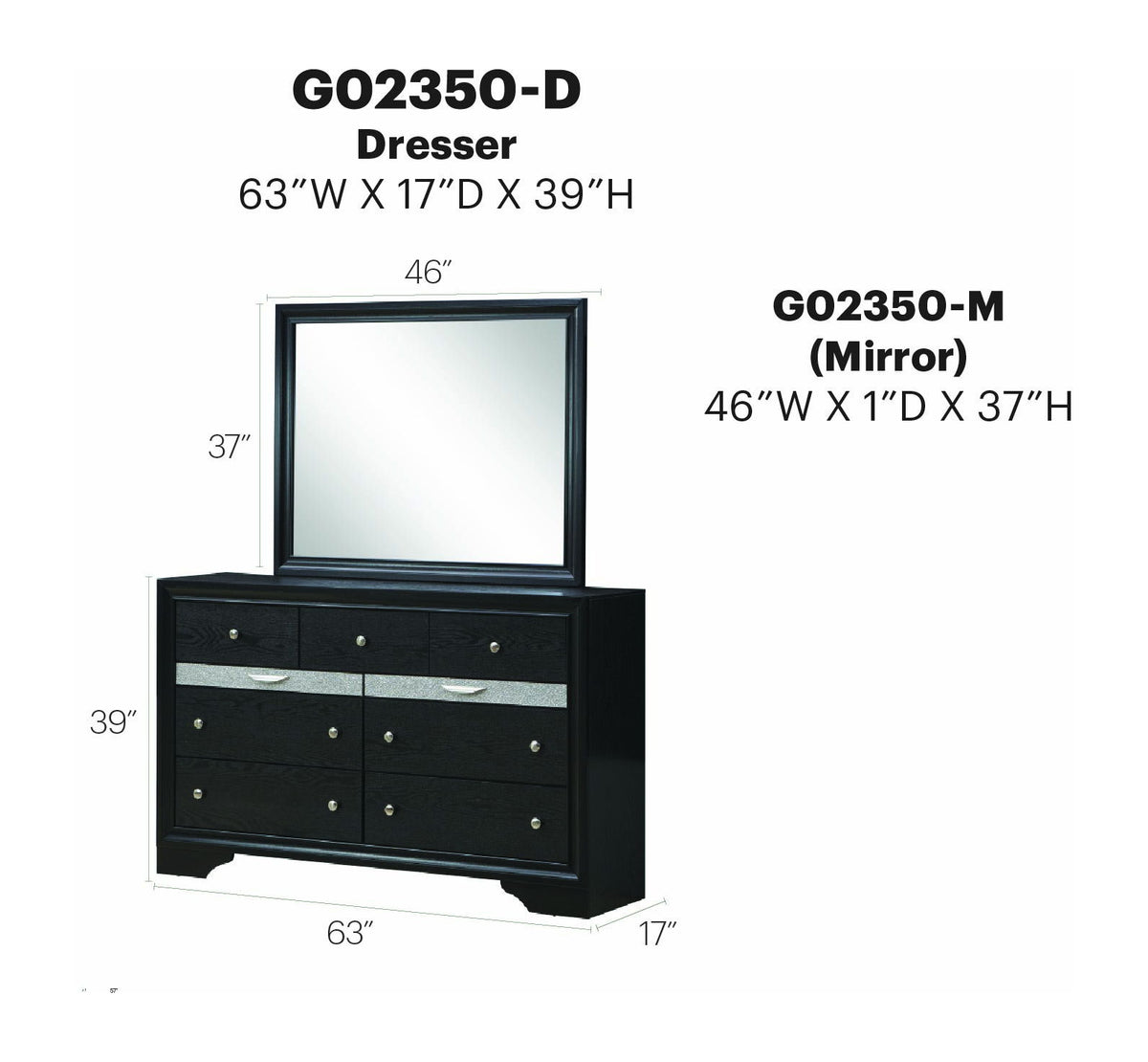 Glory Furniture - Madrid - Dresser