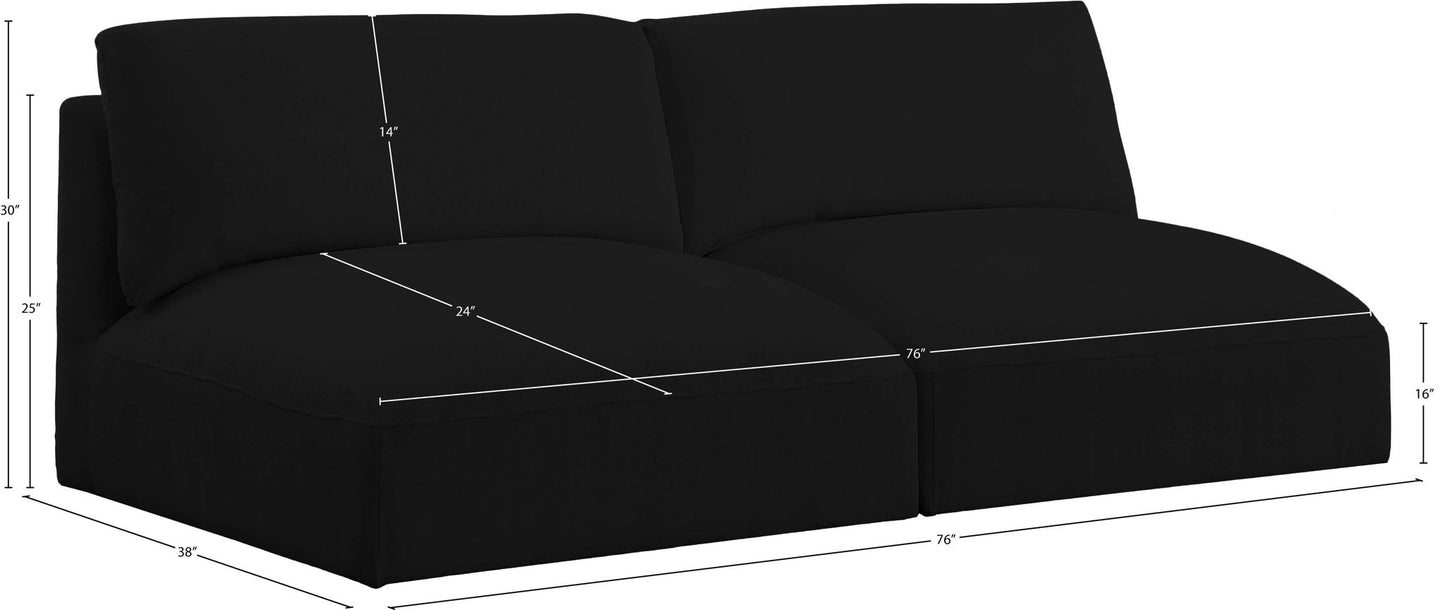 Ease - 2 Seat Modular Armless Sofa