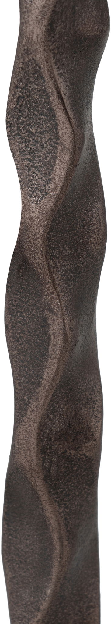 Helix - Genuine Marble Top And Aluminum Base End / Side Table - Brown / Bronze