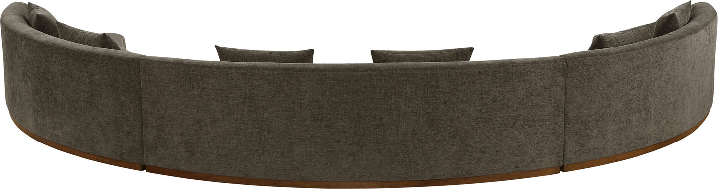 Avanti - Chenille Fabric Upholstered 3 Piece Modular Sectional