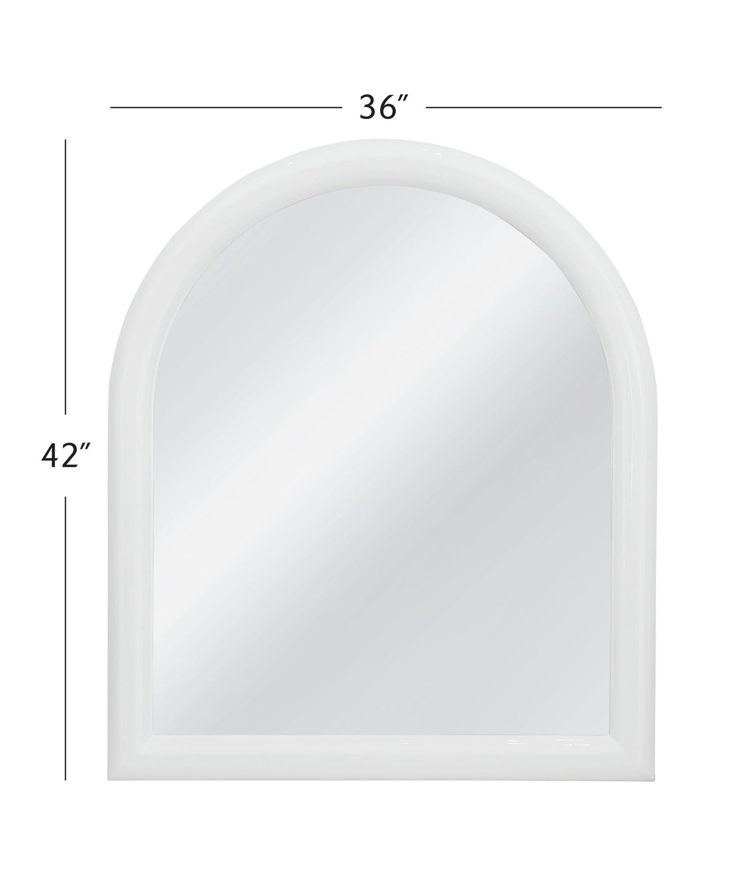 Vega - Wall Mirror - Glossy White