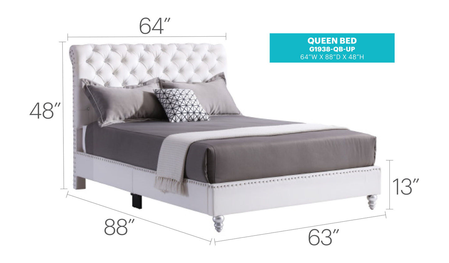 Glory Furniture - Maxx - Tufted Upholstered Bed