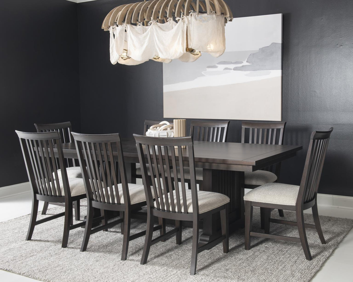 Caldwell - Complete Dining Table - Espresso