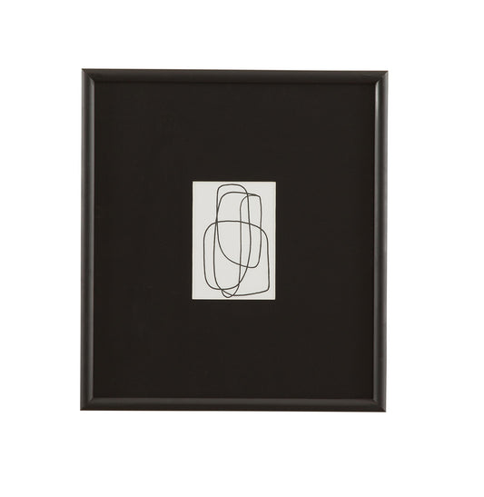Form Study XI Framed Print - Black