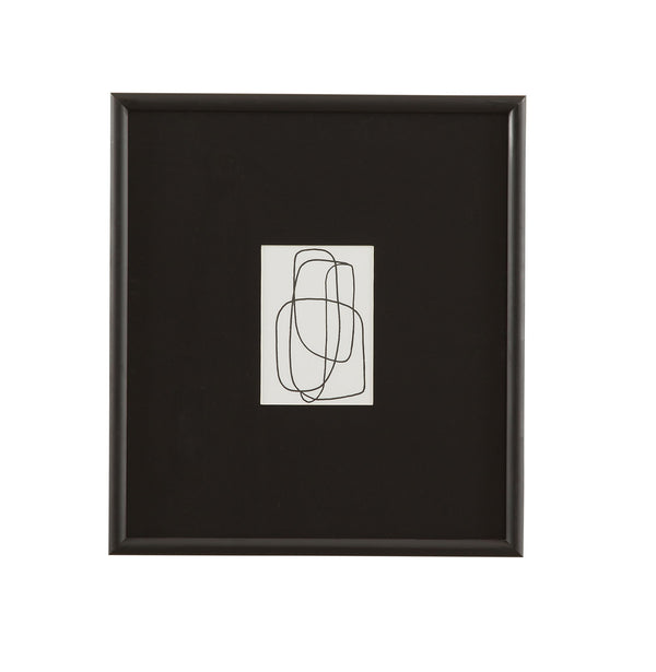 Form Study XI Framed Print - Black