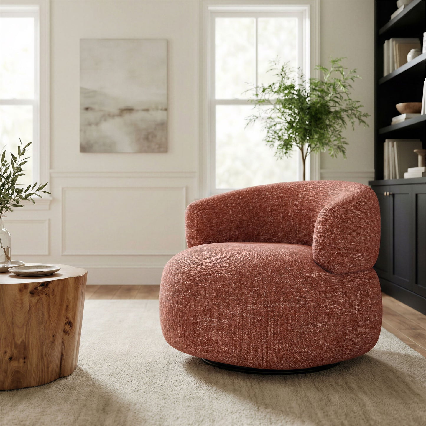 Venezia - Swivel Chair - Brown