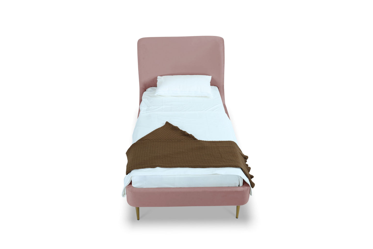 Manhattan Heather - Bed With Gold Legs