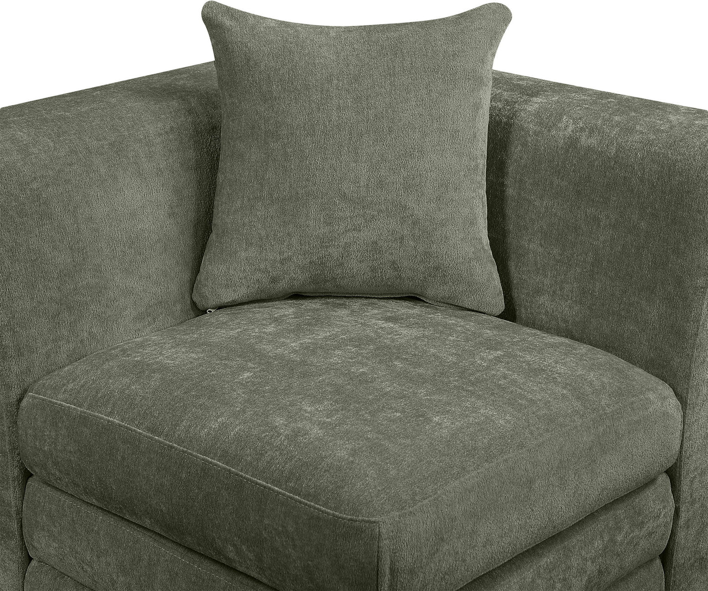 Stellar - Chenille Fabric Upholstered Modular Armless Chair