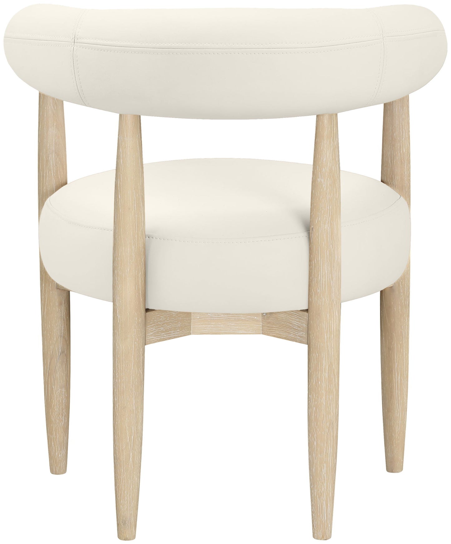 Sable - Vegan Leather Upholstered Dining Chair (Set of 2) - Painted Natural Base